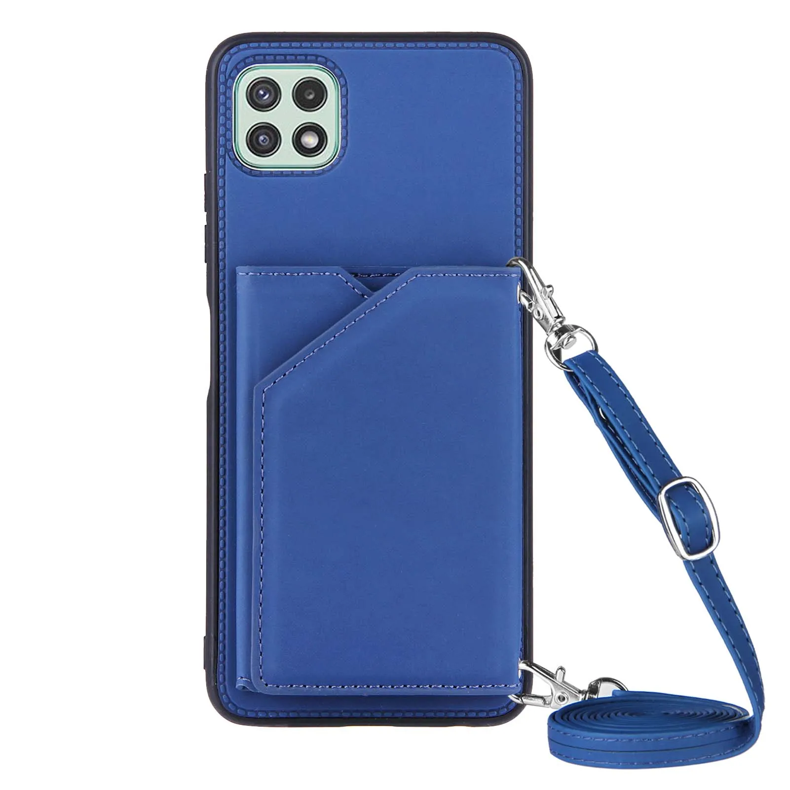 

New Long lanyard Card Packet Cover For Samsung Galaxy S21 A21s A31 A51 A71 A20 A12 A32 A42 A52 A72 5G Phone Shockproof Back Case