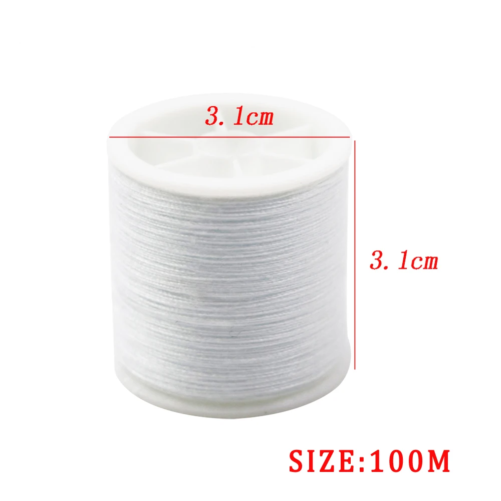 4 шт./компл. прочная полиэфирная нить белая и черная швейная для машинной вышивки