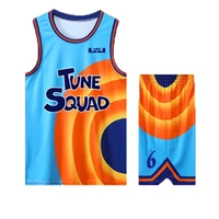 customize space basketball jersey jam cosplay costume tune squad 6 james shirt tops shorts t shirt a new legacy uniform clothes