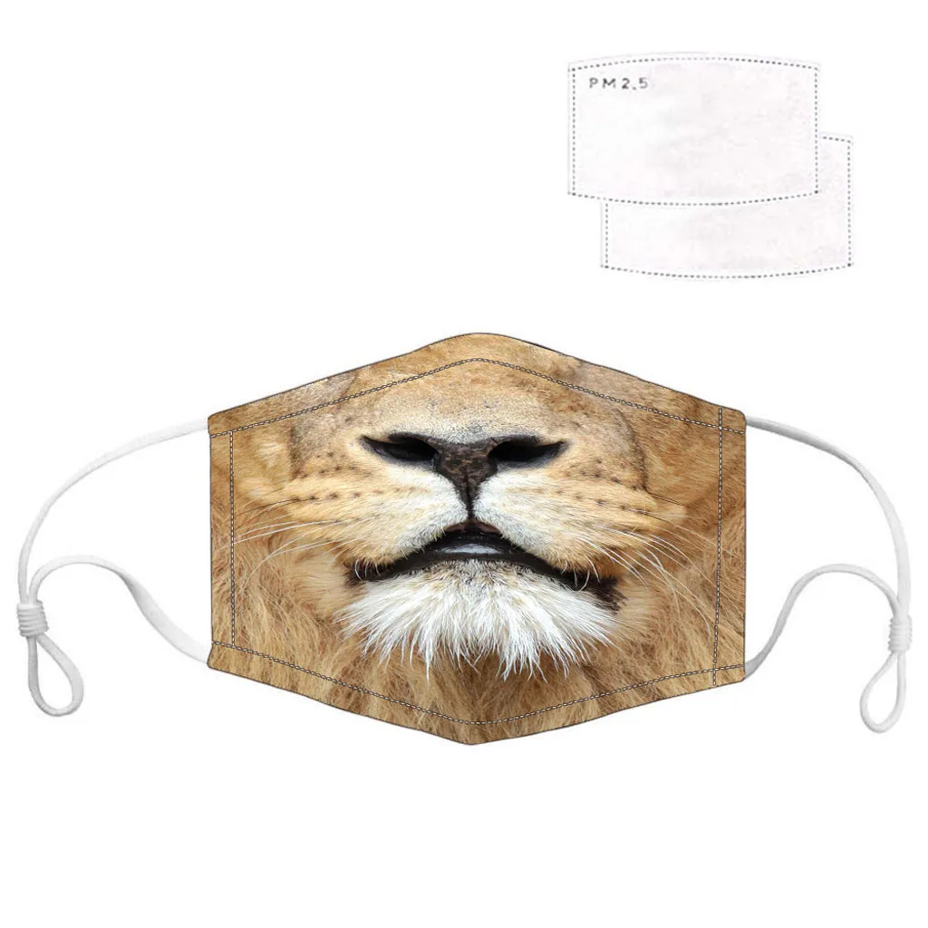 

Dustproof Windproof Mask With 2PC Mask Gasket Face Mask Filter Halloween Demon Print Funny Comfortable Breathable Outdoor Mask