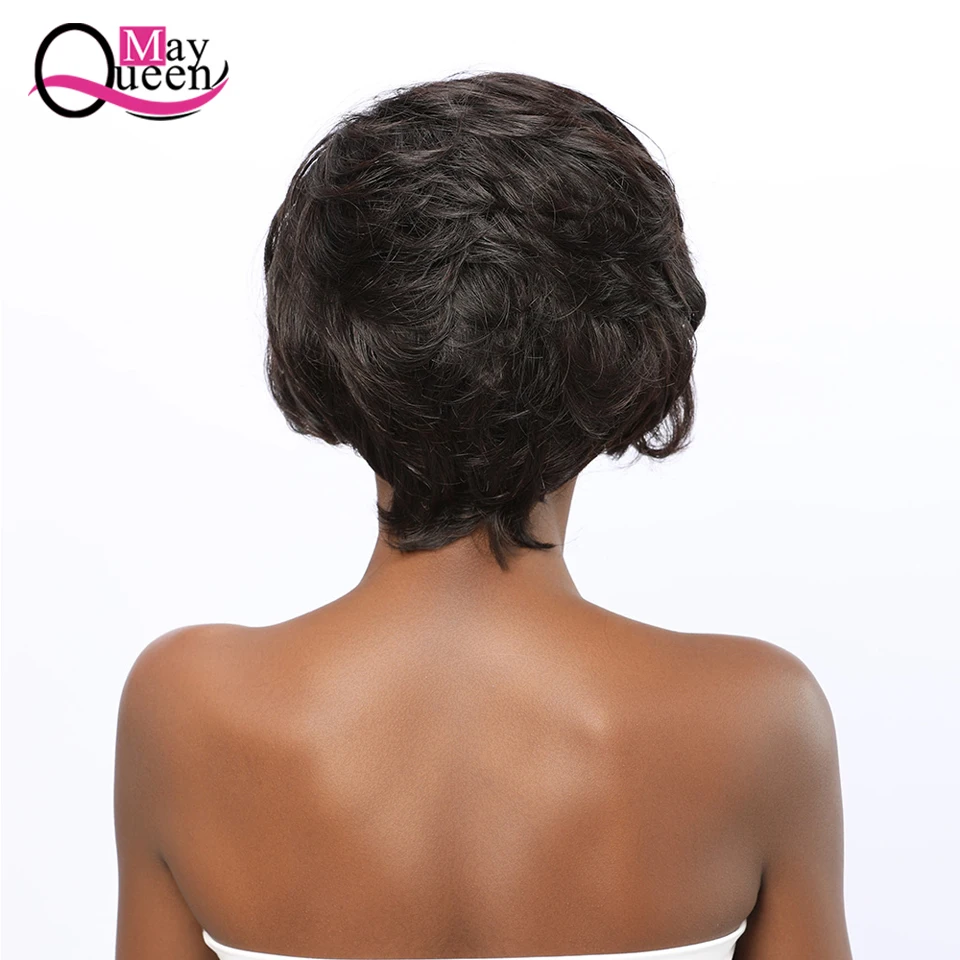 Pixie Cut Wig 13x4 Short Lace Front Human Hair Wigs Pre Plucked With Baby Frontal Brazilian | Шиньоны и парики