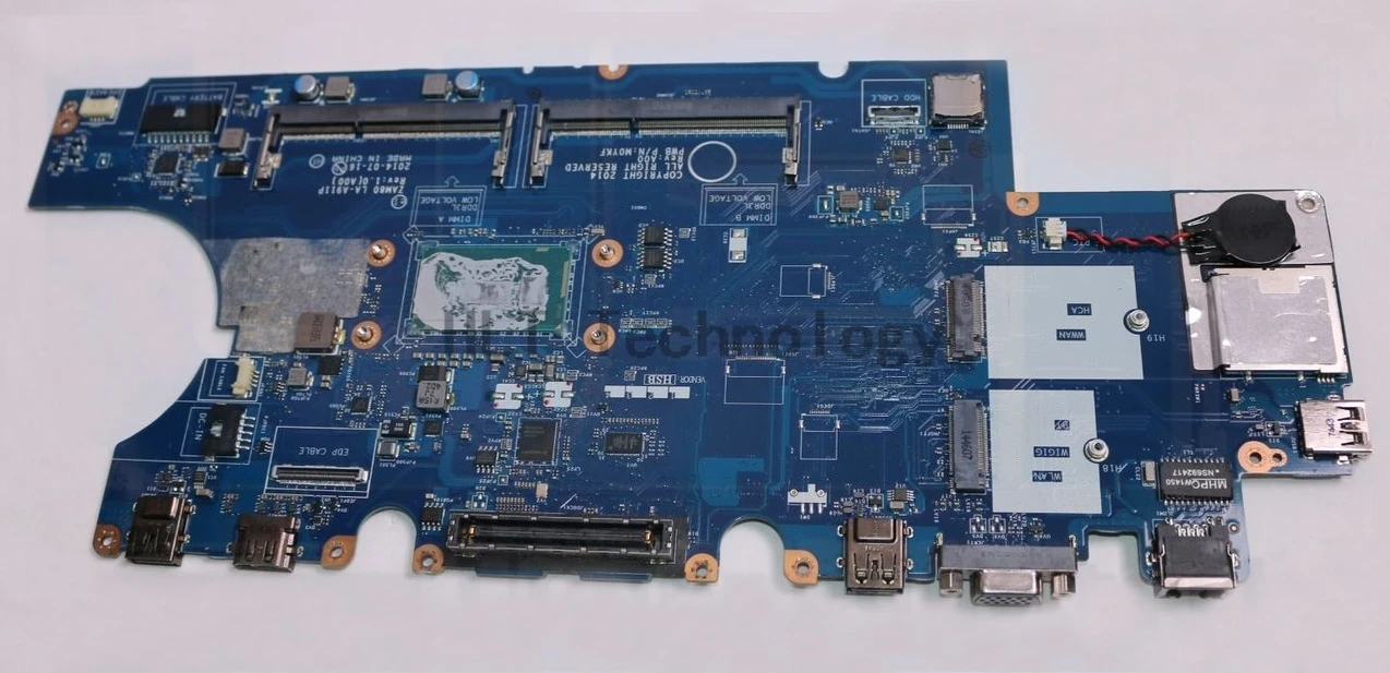 

Материнская плата для ноутбука Dell Latitude 15 E5550 CN-0M5HV7 0M5HV7 I5-5200U Процессор ZAM80 LA-A911P DDR3L 100% тестирование полностью