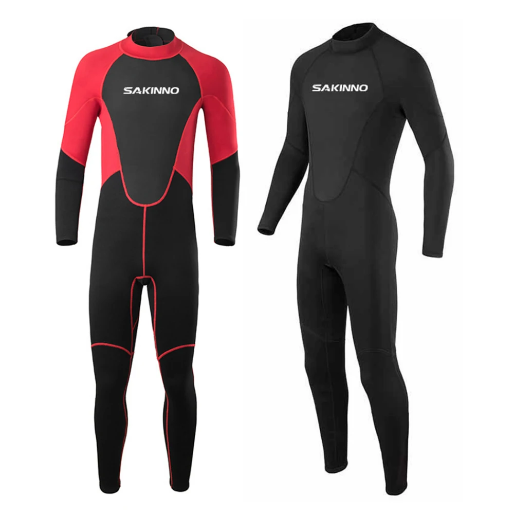 2MM neoprene men's wetsuit one-piece long-sleeved sunscreen quick-drying scuba snorkeling surfing warm swimming wetsuit