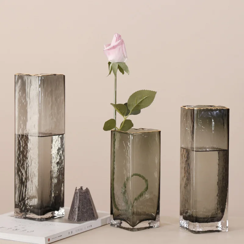 Светильник роскошная стеклянная ваза прозрачная водная культура для вставки в