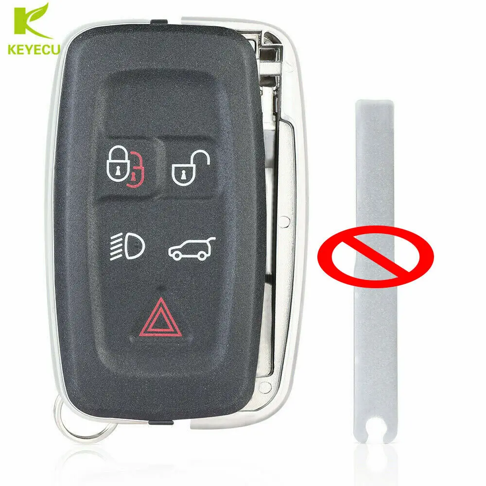 Запасной смарт ключ KEYECU с 5 кнопками для Land Rover LR4 Range Sport 2010 2015 Evoque L2 со словами|Ключ