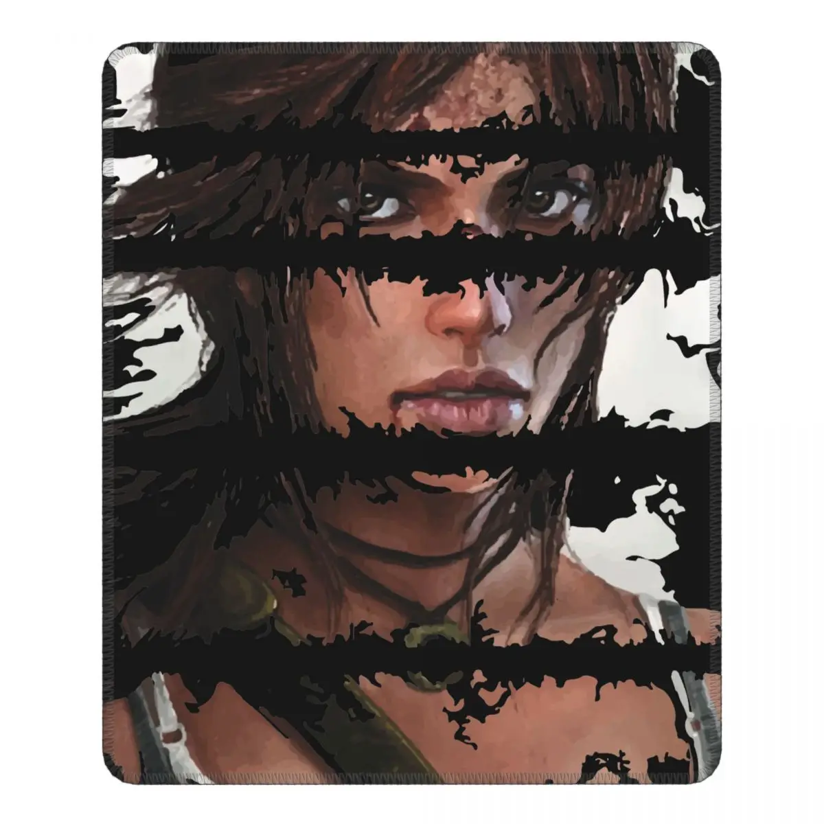 

Lara Croft Torn Funny Mouse Pad Lara Croft Adventer Game Antislip Mouse Mats Natural Rubber Office Home Deco Mat