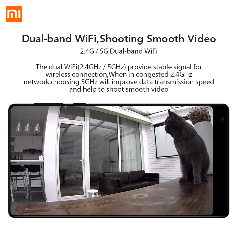 Умная IP-камера Xiaomi Mijia 1080P угол обзора 130 градусов ночное видение 2 4 ГГц Wi-Fi |