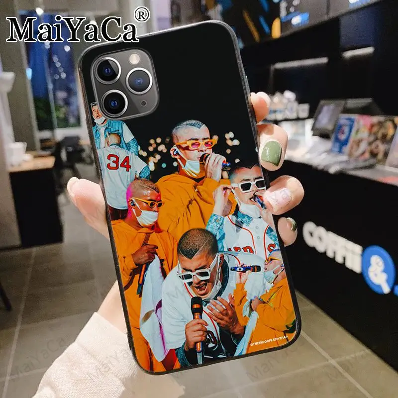 Мягкий чехол для телефона с принтом Bad Bunny X100pre iphone 11Pro 5s 6s 12pro 8plus x xs xr xsmax оболочка