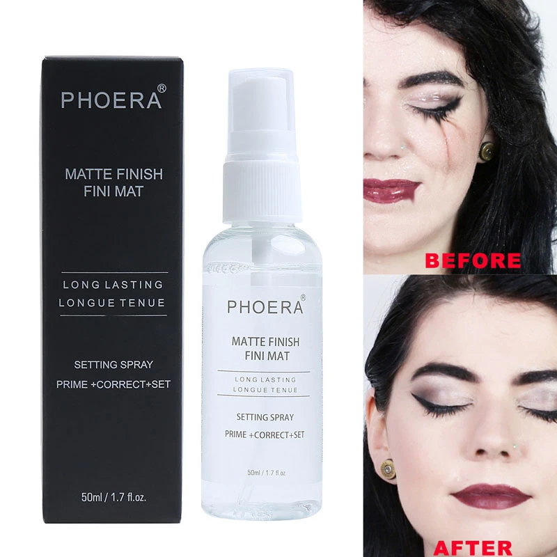 Спрей для макияжа 50 мл с контролем жирности бутылка натуральной стойкой матовой