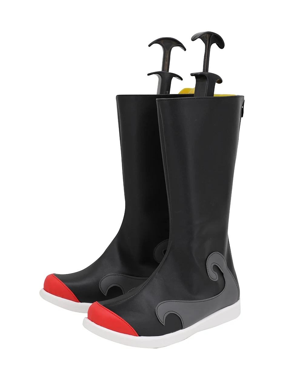 

Naruto Uchiha Itachi Cosplay Boots Black Leather Shoes Custom Made Any Size