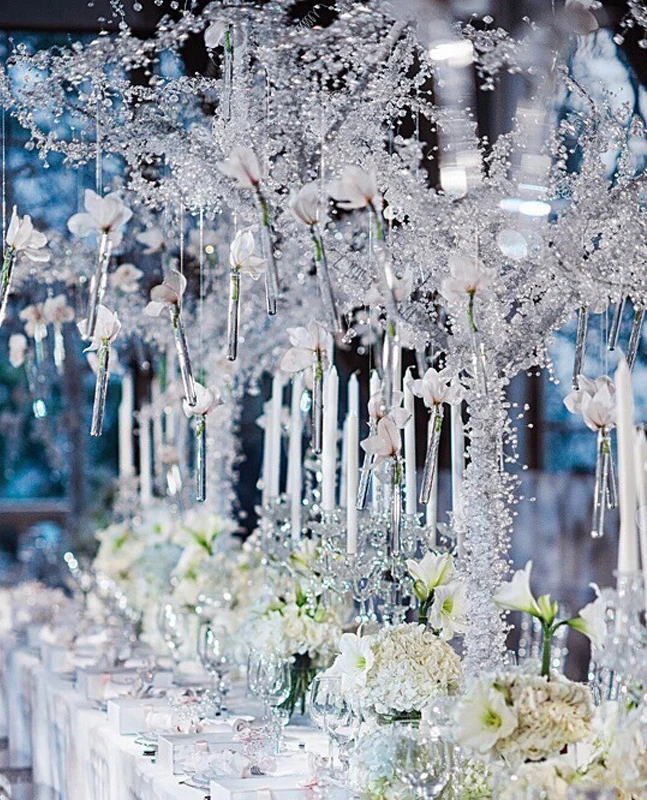 1.2M Garland Strand Hanging Acrylic Crystal Bead Curtain Chains DIY Party Tree Wedding Centerpiece Decor | Дом и сад