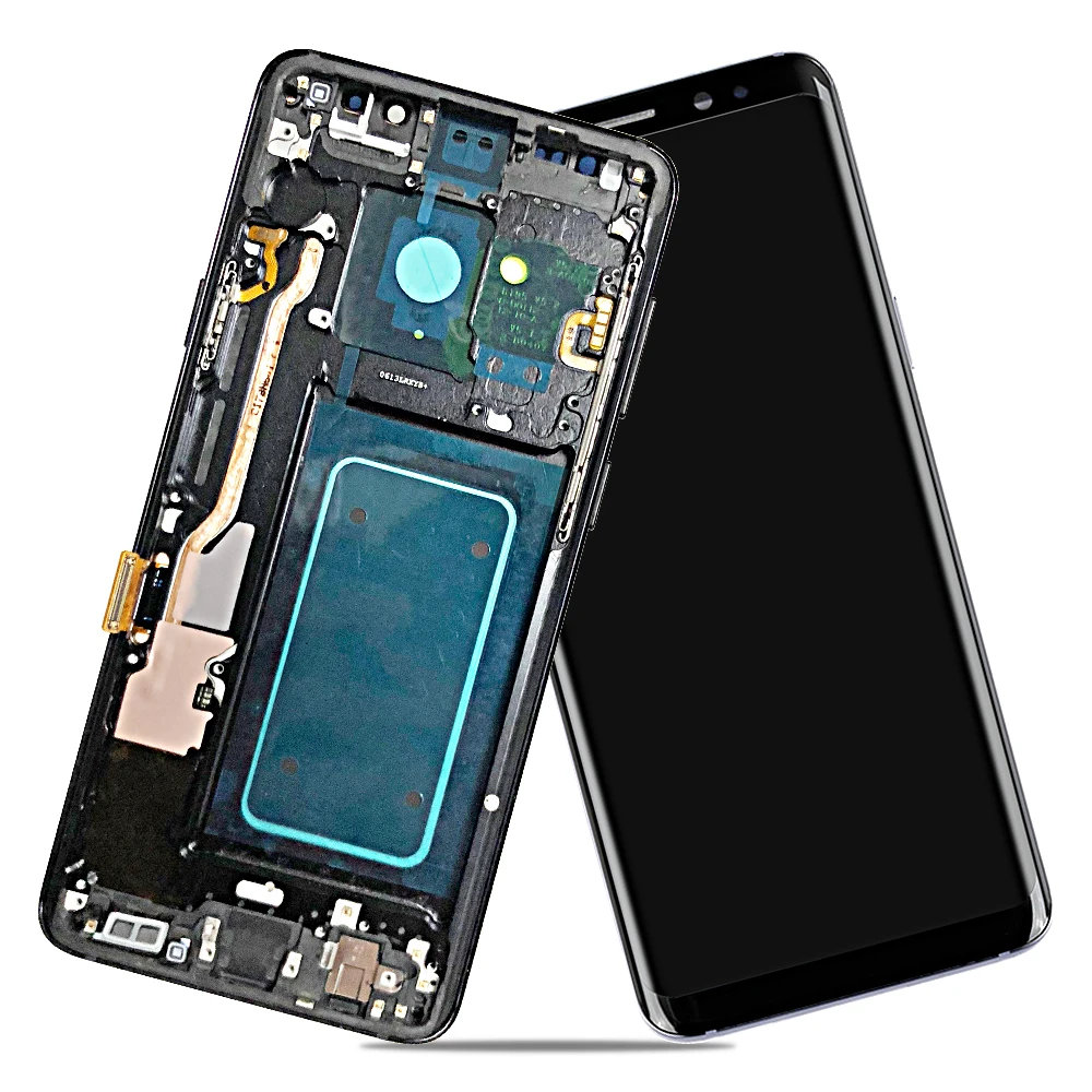 AMOLED для SAMSUNG Galaxy S9 Plus lcd сенсорный экран дигитайзер в сборе с рамкой + G960 G965