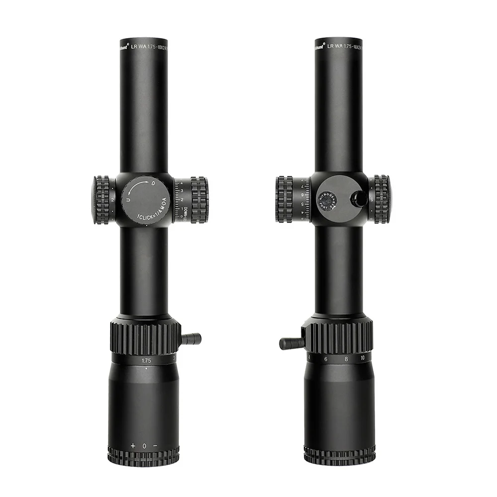 Ohhunt LR WA 1,75-10X24 ИК Компактный Охотничий Прицел Тактическое Стекло Травленая Сетка С Красной Подсветкой Башни Замок Сброс Прицел