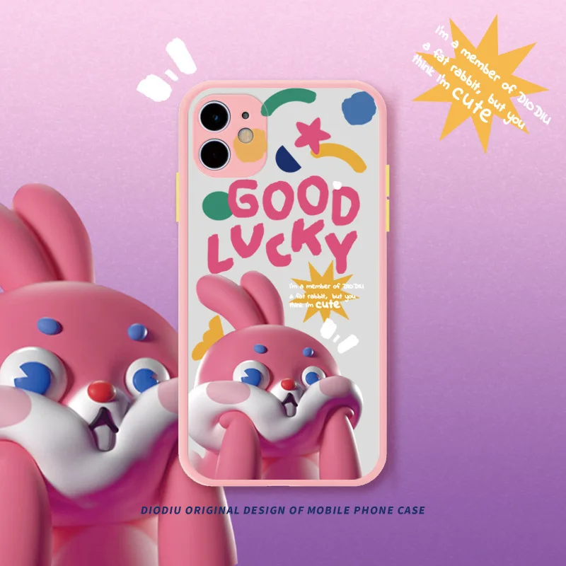 

Lucky Rabbit Phone Case for IPhone 11 12 Pro Max 12 Mini Cases IPhone XR XS X 7 8 6 Plus