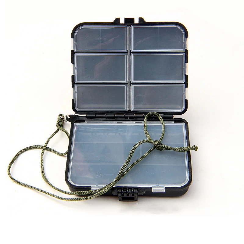 

Fishing Tackle Box For Baits Hooks 9/26 Compartments Storage Spoon Lure Small Plastic Box Fishing Accessories