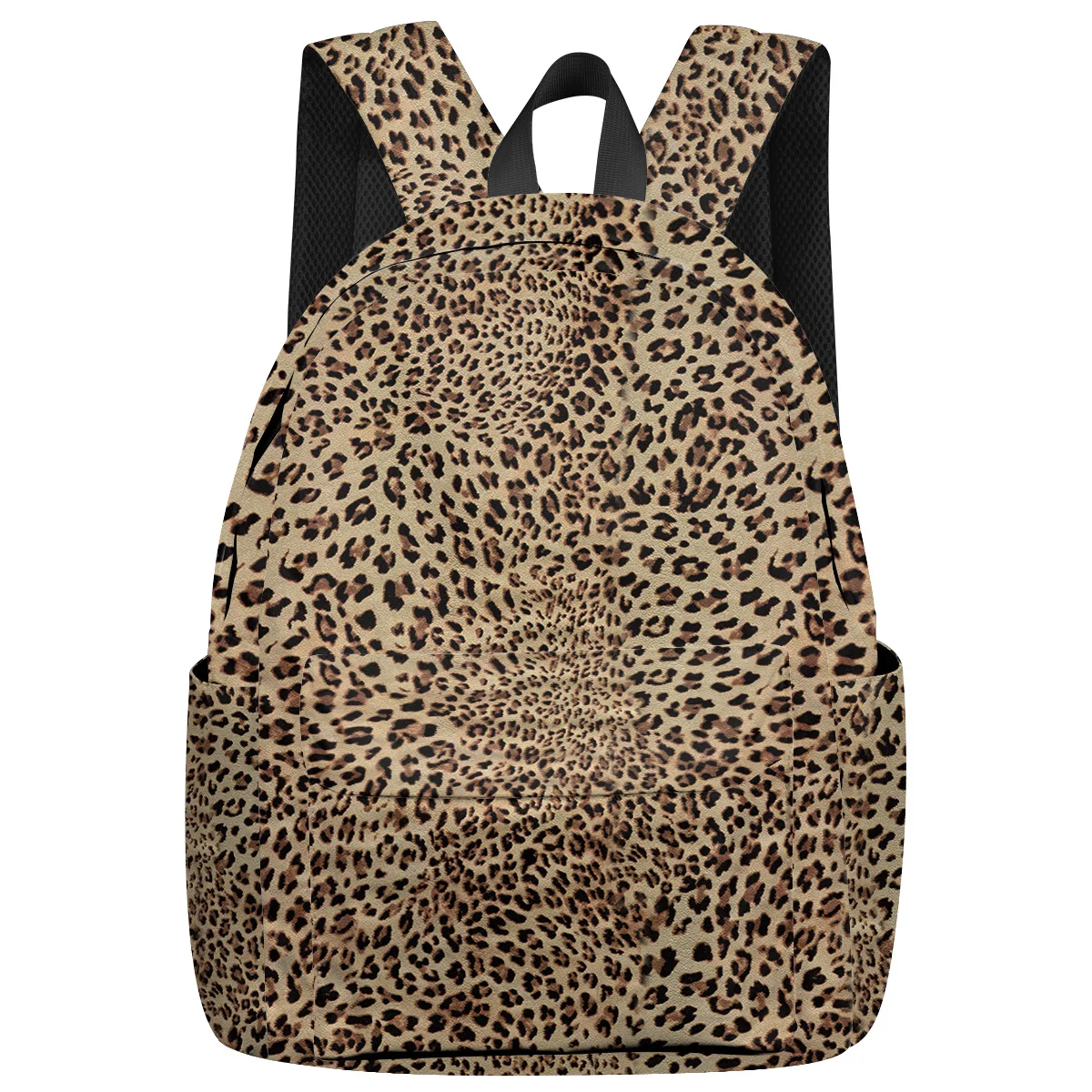 Женский и мужской рюкзак с леопардовым принтом сексуальный множеством карманов