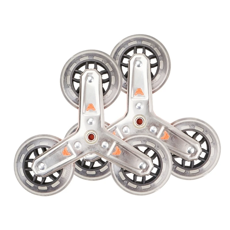 

360 Swivel Shopping Cart Trolley Heavy Duty Replacement Triangle Wheels Condo Pull Utility Folding Trolley Grocery Carts