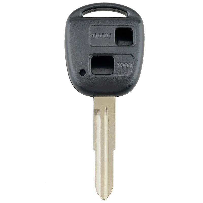 

Smart Remote Car Key Shell Auto Car Key Case Replacement with TOY41 Uncut Blade and Rubber Button Pad Fit for Toyota Yaris Car