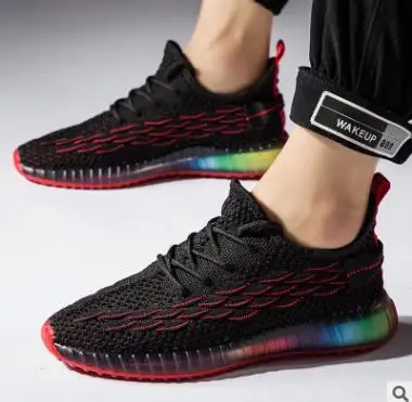 Повседневные Модные мужские кроссовки для папы с 4D принтом Дышащие из сетчатого