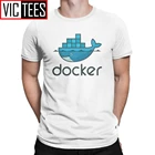 Футболка Docker Devops мужская с коротким рукавом, разработка контейнера, тенниска из чистого хлопка, майка с круглым вырезом, идея для подарка