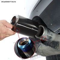 car exhaust muffler tip round stainless steel pipe chrome exhaust tail muffler pipe for mazda cx5 cx 5 2017 2018 2019 2020 2021