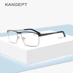 Металлические мужские Оптические оправы 2019 новый коммерческие модные квадратные популярные прозрачные близорукие мужские оправы #1212C1