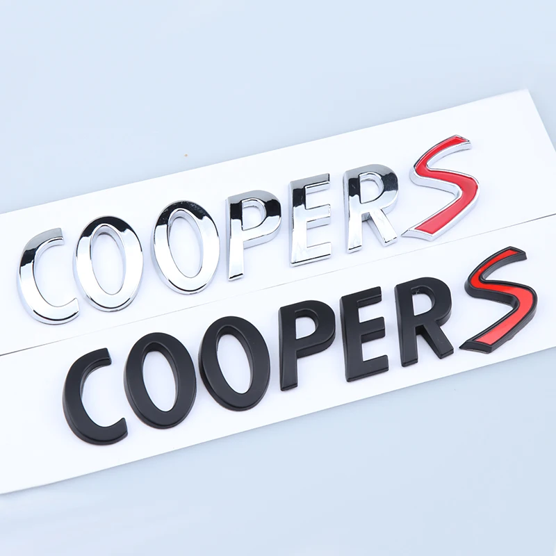 3D наклейки из АБС-пластика для автомобиля эмблема на багажник Mini Cooper S R55 R56 R57 R58 R59