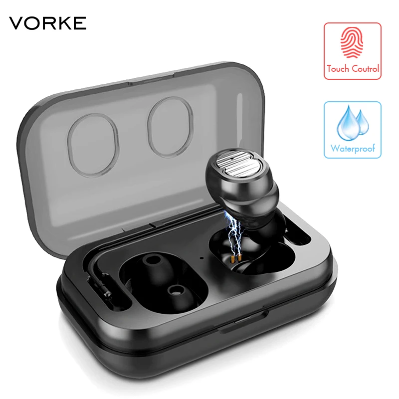 Vorke T12 TWS наушники беспроводные Спортивные Bluetooth V5.0 гарнитура с сенсорным