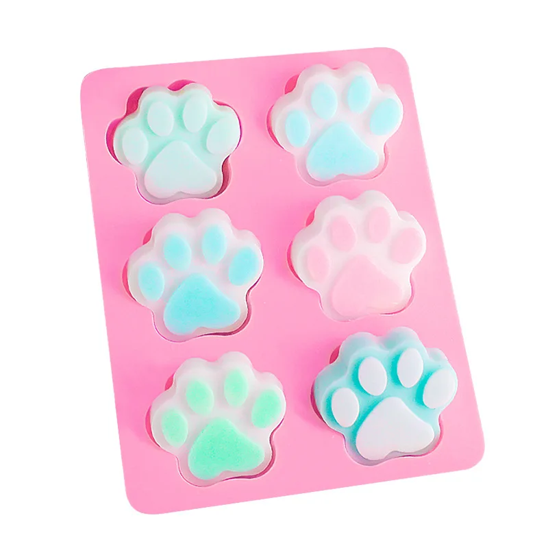 

3D Cat Dog Paw Silicone Mold DIY Cake Baking Non-stick Mold Chocolate Pastry Decor Bakeware Tool Fondant Mould