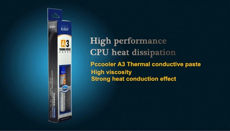 Pccooler A3 термопаста 30g 5,5 w/m. k cpu сумка-холодильник паста для процессора радиатора ноутбука VGA охлаждение ГПУ