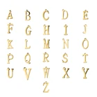 Fnixtar 26 шт.лот 12*8 мм Подвески с буквами-инициалами из нержавеющей стали с зеркальным полированным алфавитом Подвески для изготовления ожерелья браслетов своими руками