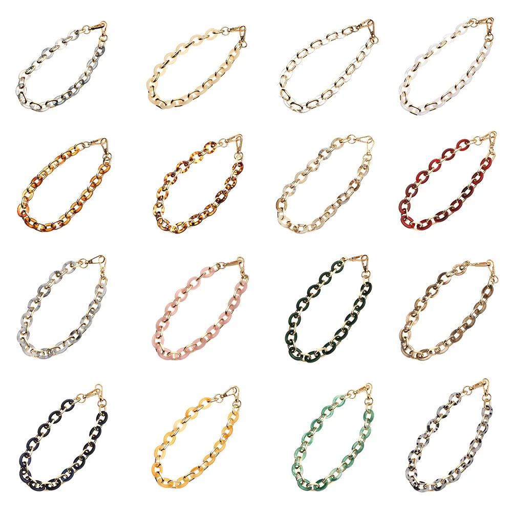 

Acrylic Bag Chain Strap Replaceable Detachable Purse Handbag Bag Straps Resin Crossbody DIY Shoulder Bag Accessories