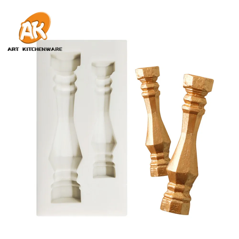 Маленькая римская колонна формы для украшения силиконовая форма инструмент