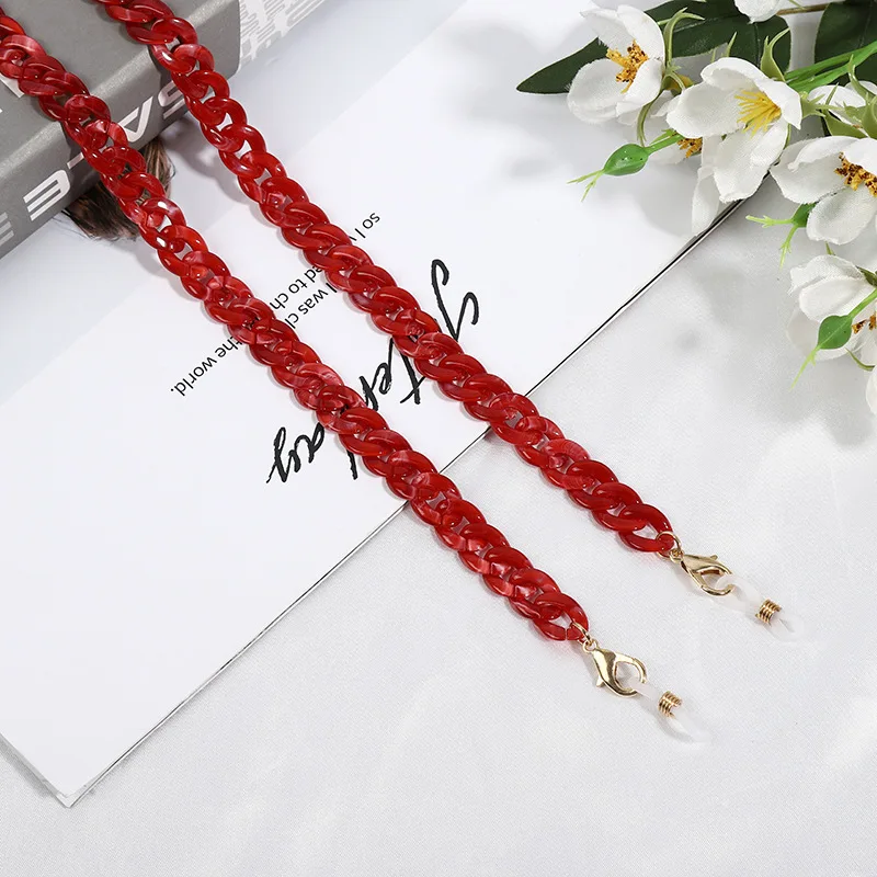 

1PC Vintage Glasses Chain Holder Women Men Eyeglass Lanyard Fashion Multi-Function Glasses Necklace Clear Anti-lost Rope 70CM