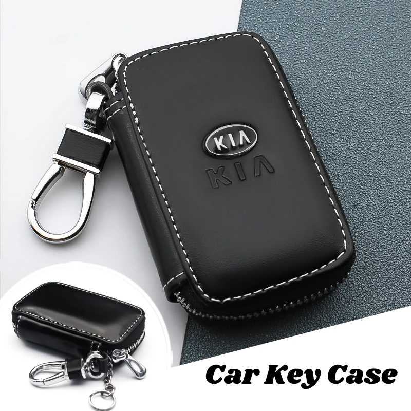 

Multifunction Car KeyChain Wallet Leather Emblem Key Bag Case For KIA Sid Rio Soul Sportage Ceed Sorento Cerato K2 K3 K4 K5