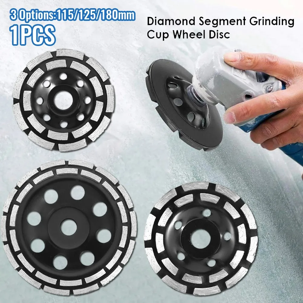 

1pcs Grinder Wheel Angle Bowl-Shaped Cup Diamond Double-Row For Grinding