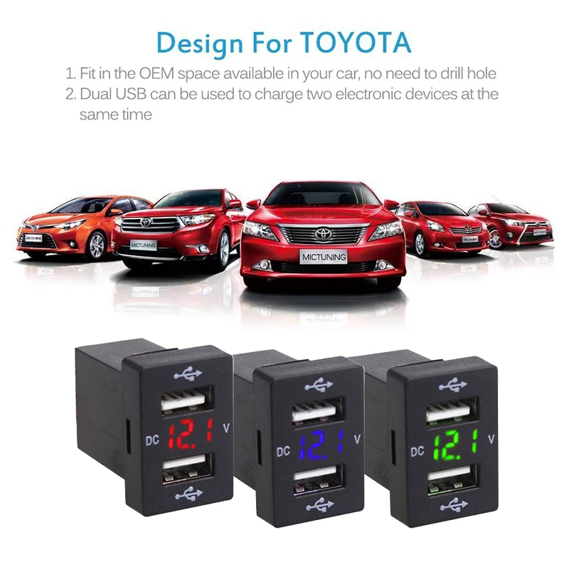 Автомобильное зарядное устройство с двумя USB разъемами 2 1 А 12 24 В|Кабели адаптеры