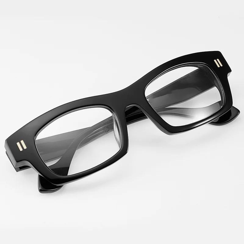 

Vazrobe Thick Eyeglasses Frames Male Rectangle Black Glasses Men Vintage Reading Eyewear Optical Spectacles Brand Quality
