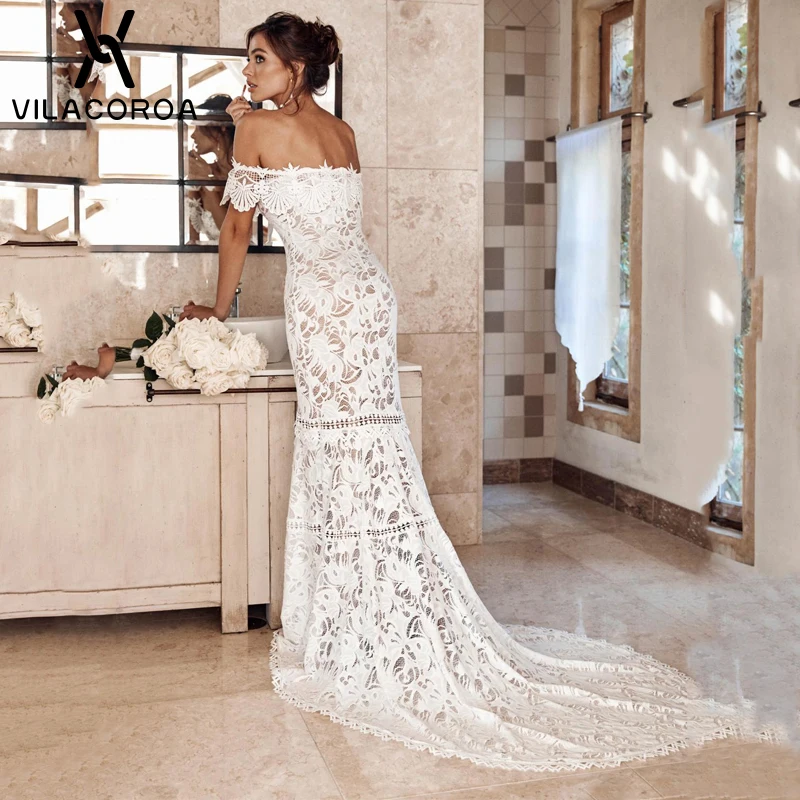 Vestidos Largos, женское кружевное платье, с открытыми плечами, с вырезом лодочкой, высокая талия, платье-труба, летнее женское платье, Vestidos De Fiesta Noche