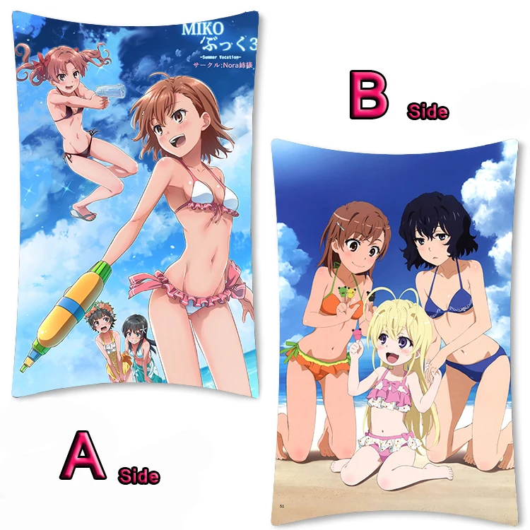 Anime A Certain Magical Index Kamijou Touma Dakimakura Hugging Body Pillow Case Otaku Cushion Cover 2WAY 35x55cm | Дом и сад