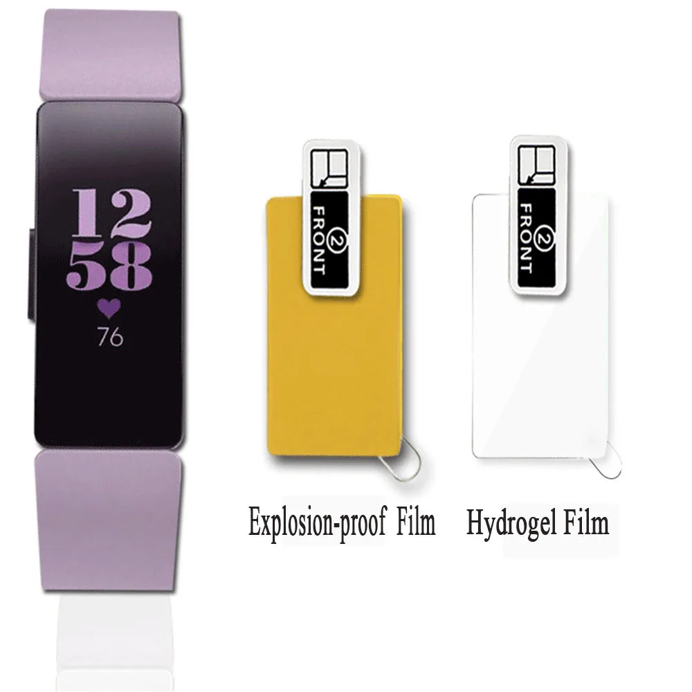 Смарт часы пленка для Fitbit Inspire/Inspire HR экран защитная полное покрытие прозрачная