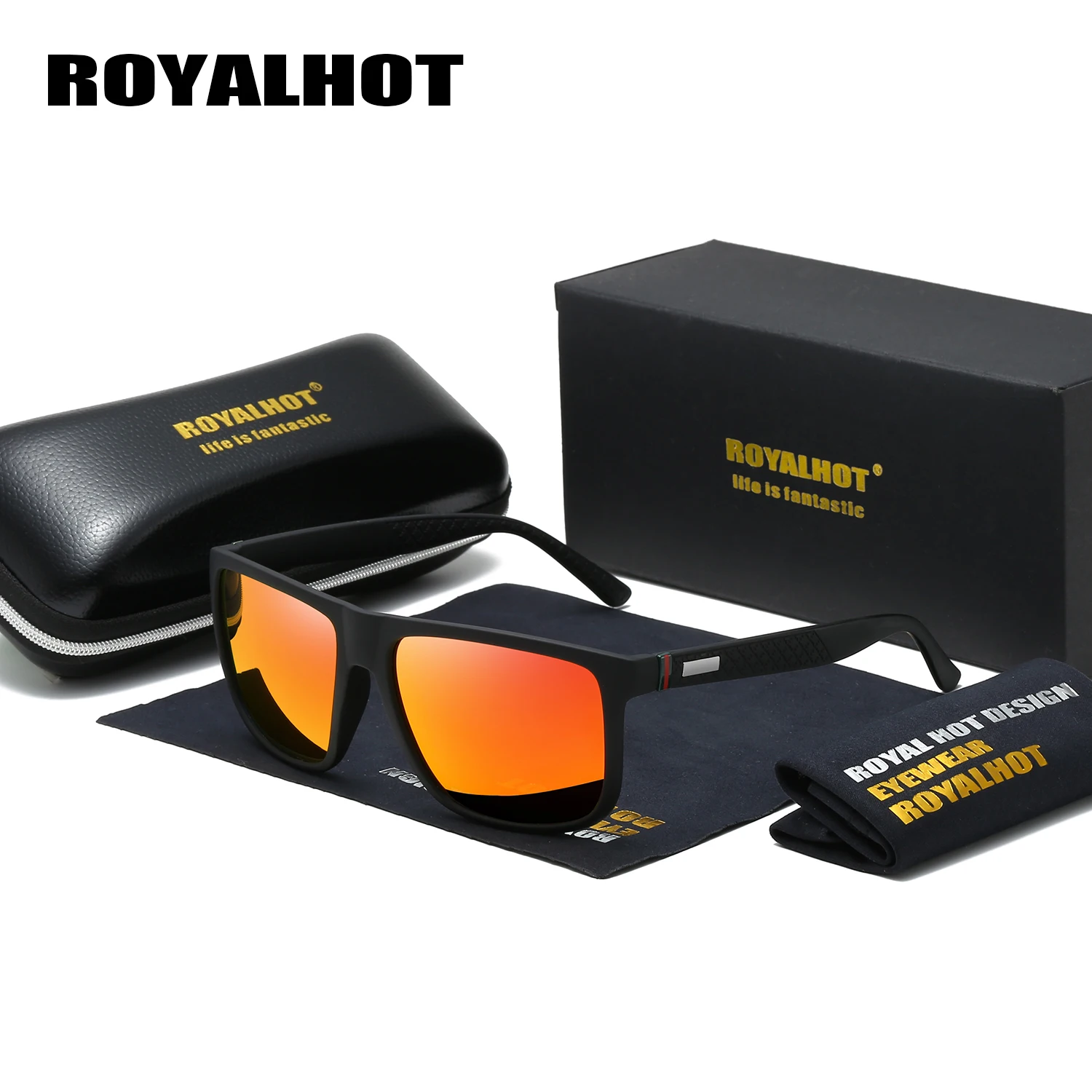 Солнцезащитные очки RoyalHot мужские и женские поляризационные эластичные