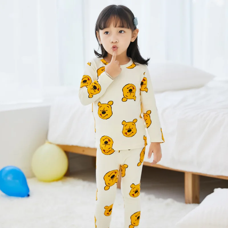 Осень-зима 2019 детские костюмы хлопковые пижамные пижамы с рисунком для мальчиков