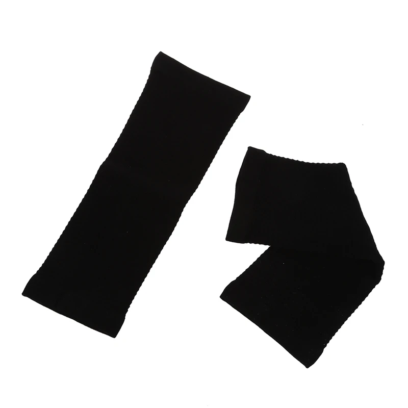 Pair Zigzag Pattern Stretchy Upper Arm Fat Burner Shaper Black for Lady | Спорт и развлечения