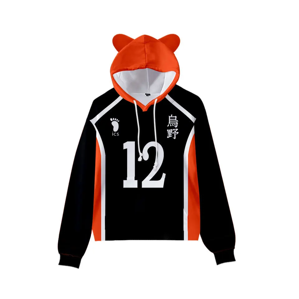 

Personality Harajuku Hooded Sweatshirt Boys Haikyuu!! Fashion 3D Adult Kids Pullovers Casual Hoodies Sweatshirts High Quality