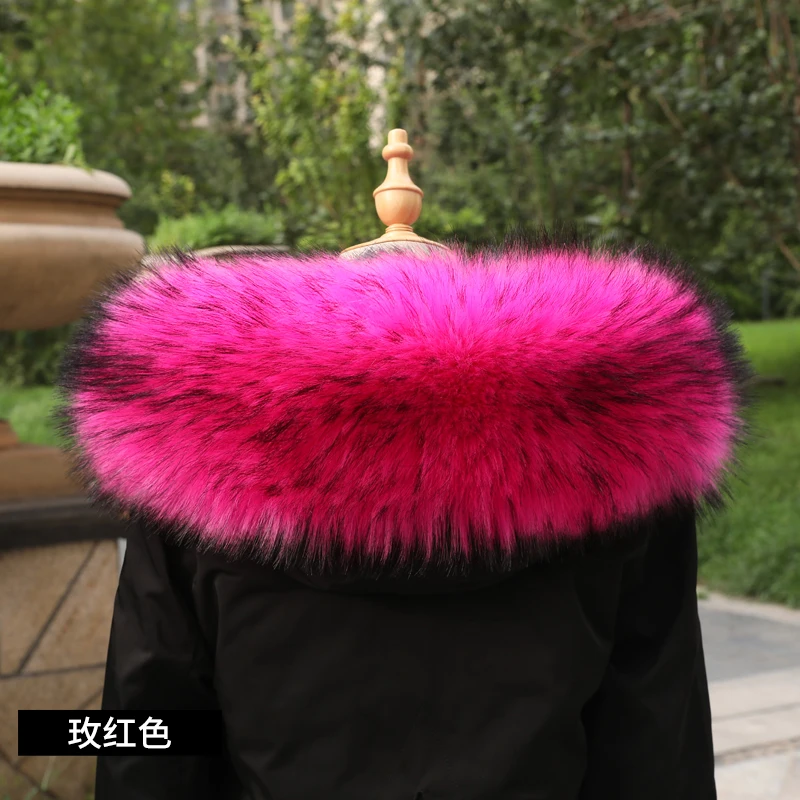 Новинка 2020 женский зимний шарф из искусственного меха енота разноцветные