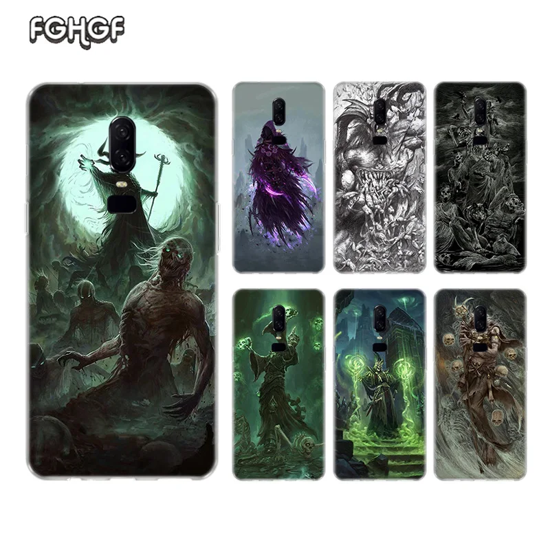 Скелет дьявол роскошный Мягкий ТПУ силиконовый чехол для телефона OnePlus One Plus 7 Pro 5