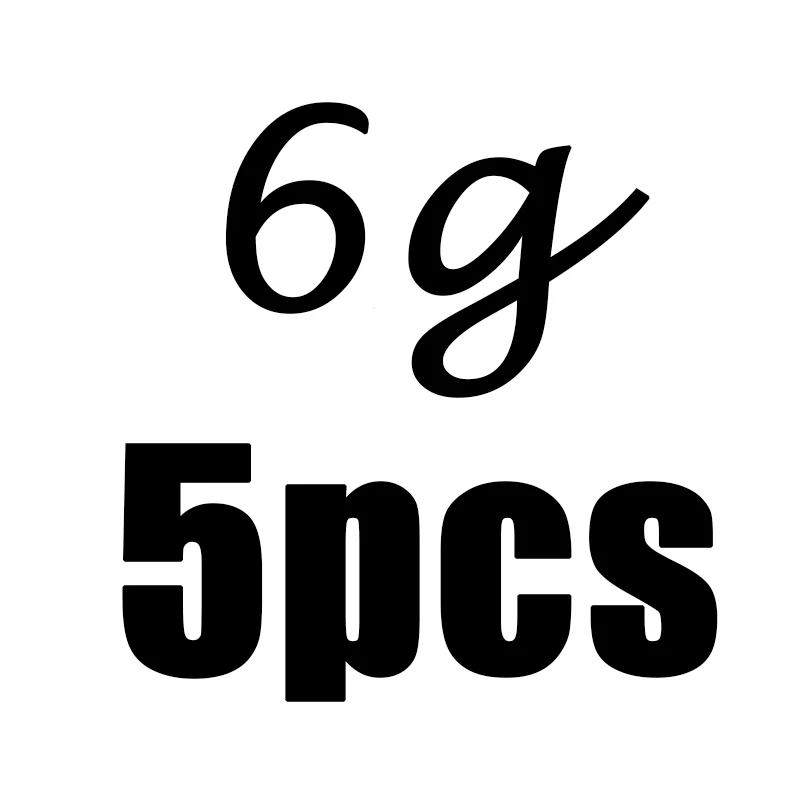 6g 4 г, 6 г, 8 г, 12 г, 14 г, 5 шт. в партии, треугольная свинцовая головка, крючок, приманка, джиг, головка для мягкой червя, рыболовные снасти, крючки - Цвет: 6g