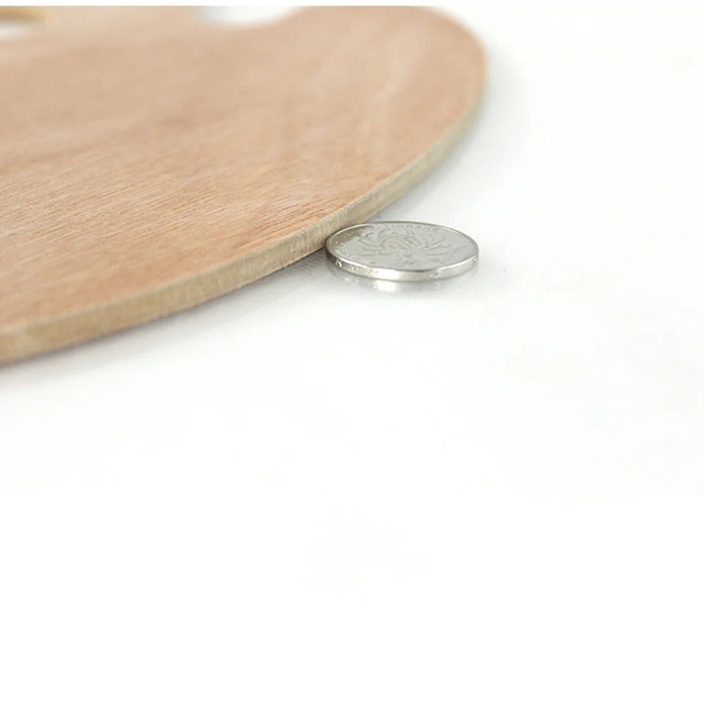 

Oval Shaped Wooden with Comfortable Thumb Hole for Acrylic Watercolor and Oil Paints
