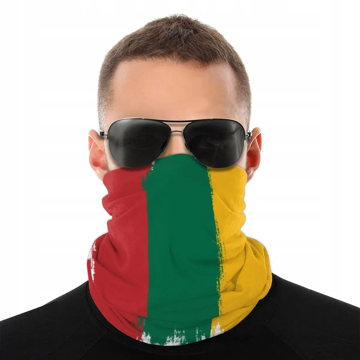 

Lithuania Flag Scarves Neck Face Mask Men Women Halloween Neck Warmer Tubular Bandanas Versatility Headwear Cycling Hiking